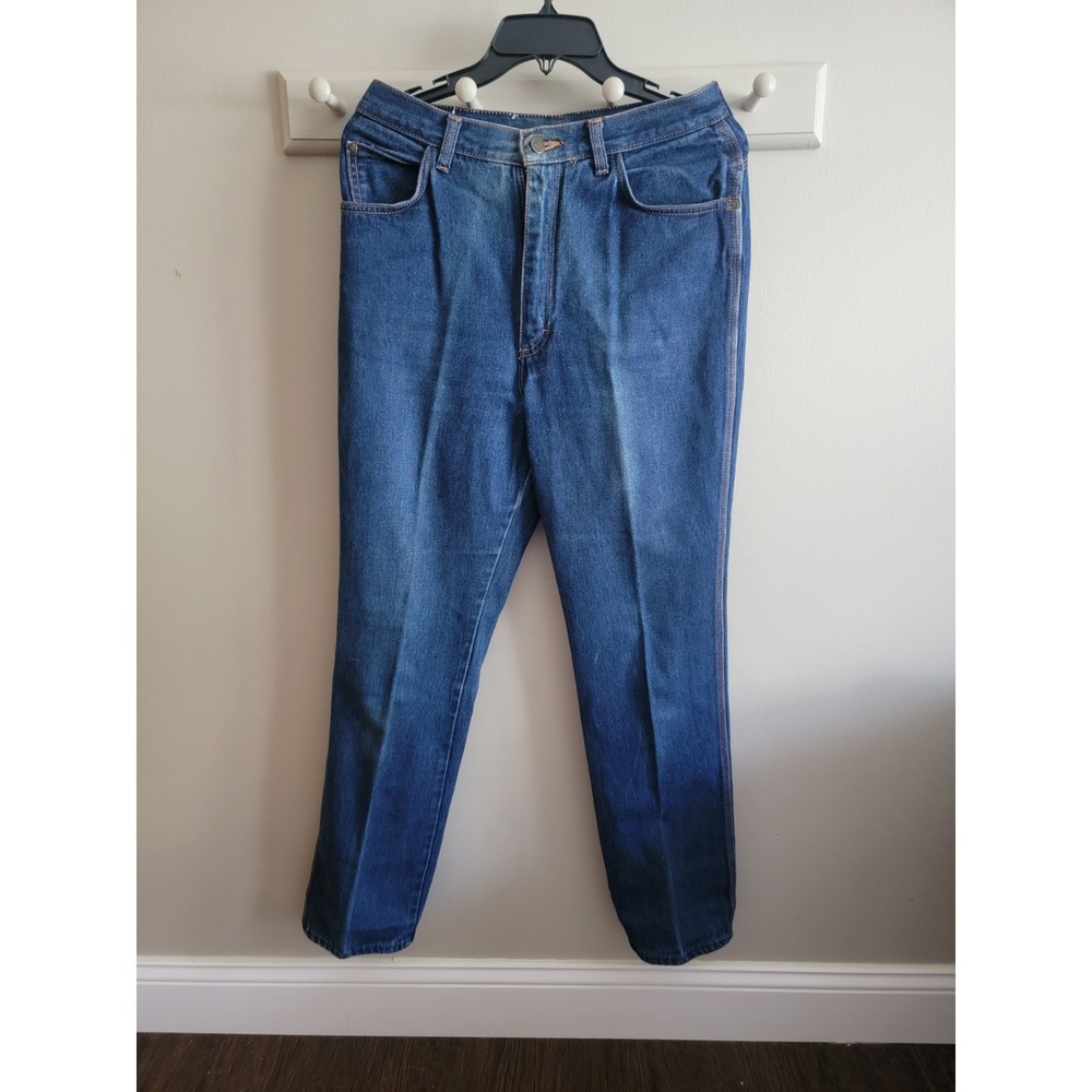 Gitano Vintage Women's Denim Jeans Size 14 Dark Wash 80s 90s Straight Leg Retro